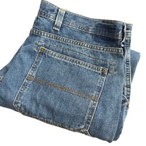 Urban Pipeline Mens Jeans 38x32 Blue Denim Carpenter Style Relaxed‎ Fit